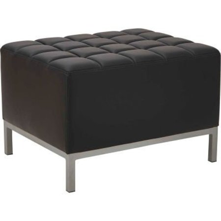 ALERA Alera® Ottoman - 26-3/8" x 21-1/2" x 17-1/2" - Black - QUB Series QB8216